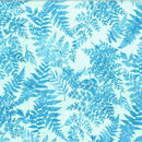 HFF Bali Batik - Fern U2489-F7 French Blue - Cotton Batik Fabric