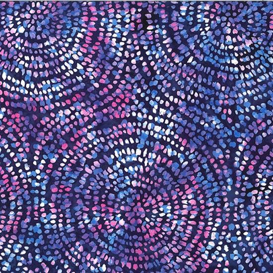 HFF Bali Batik Circle - T2441-424 Salvia - Cotton Batik Fabric