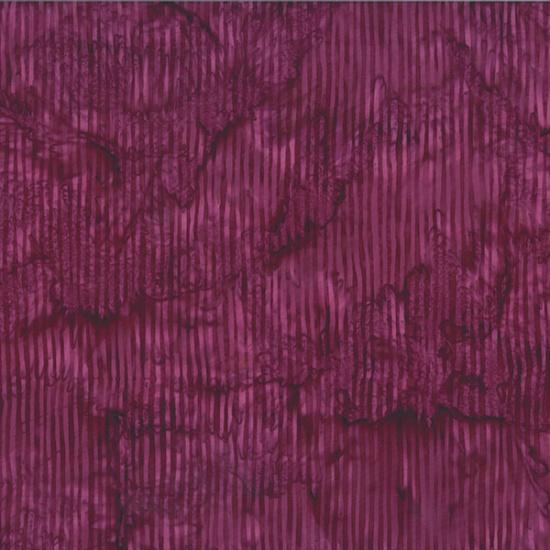 HFF Bali Batik Skinny Stripes Burgundy R2284-38 - Cotton Batik Fabric