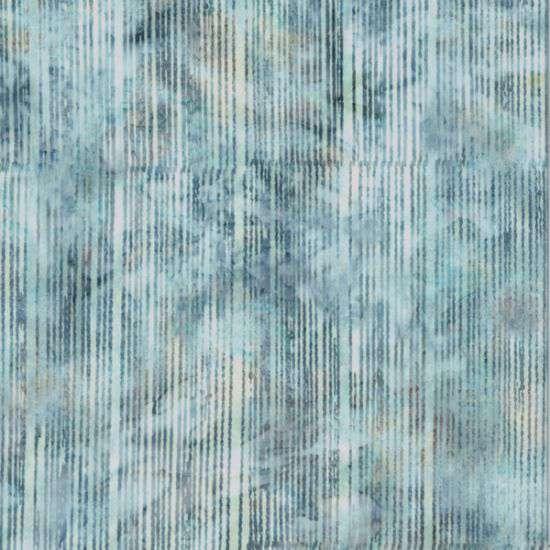 HFF Bali Batiks - Stripes Bluegrass U2462-581 - Cotton Batik Fabric
