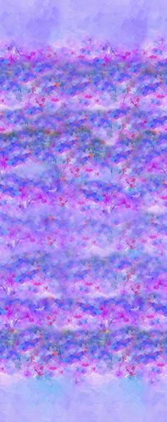 HFF Jewel Basin - Abstract Flower Fields MRD26-228 Viola - Cotton Fabric
