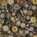 HFF Sleeping Under the Stars U5080-642 Sepia - Cotton Fabric