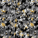 HG Black, White & 24 Karat - 2871M-99 Black/Gold - Cotton Fabric