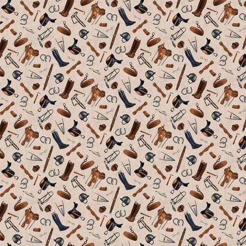 HG Cottonwood Stables - 3059-34 Tan - Cotton Fabric