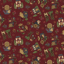 HG House on Summer Hill 2921-88 Red - Cotton Fabric