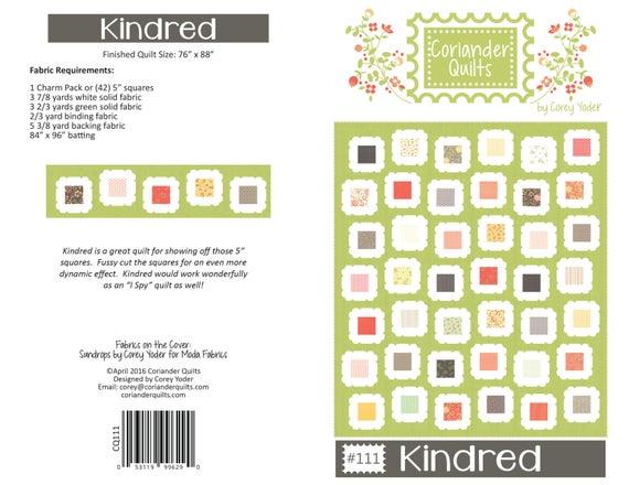 Kindred Quilt Pattern 76 x 88 - 111