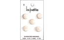 La-Petite Buttons White – 5 Count