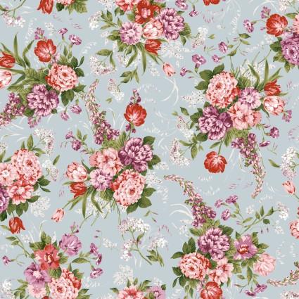 MAY Adelaide 10280-B Blue - Cotton Fabric