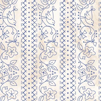 MAY Summertime 10152-EB Cream - Cotton Fabric