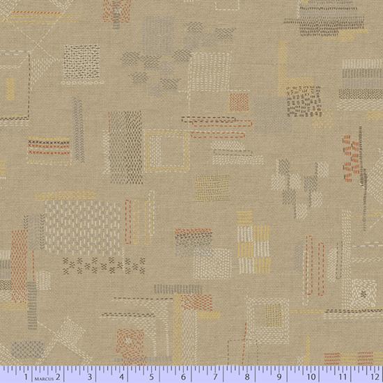 MB Faded & Stitched - 0765-0140 Stitched - Cotton Fabric