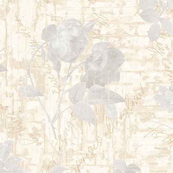 MB Faded and Fabulous Backyard Roses - R210780D-NEUTRAL - Cotton Fabric