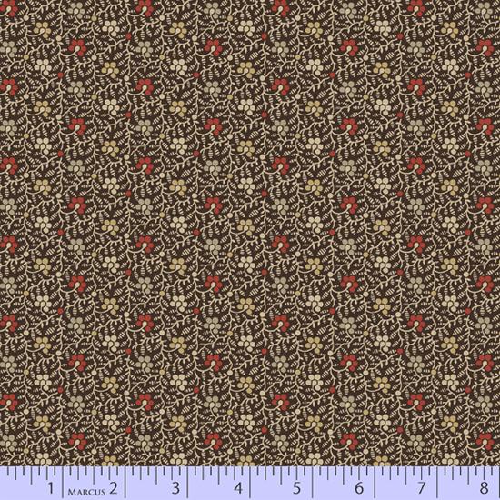 MB Hill Country Heritage, 8440-0513 Brown - Cotton Fabric