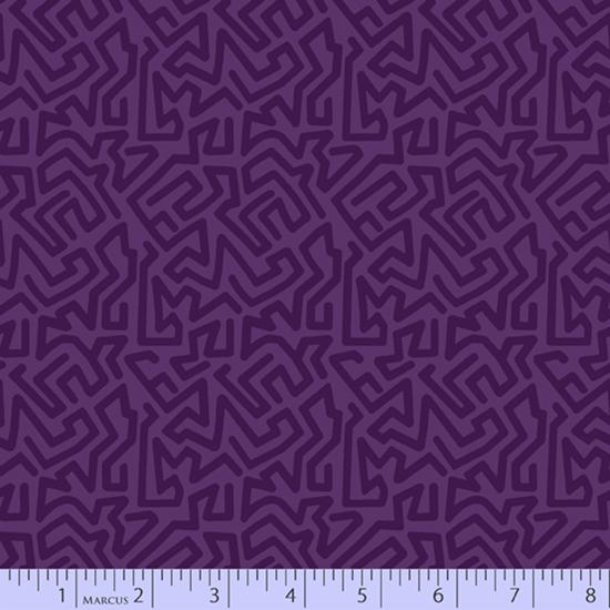 MB Las Flores 0979-0136 Purple - Cotton Fabric