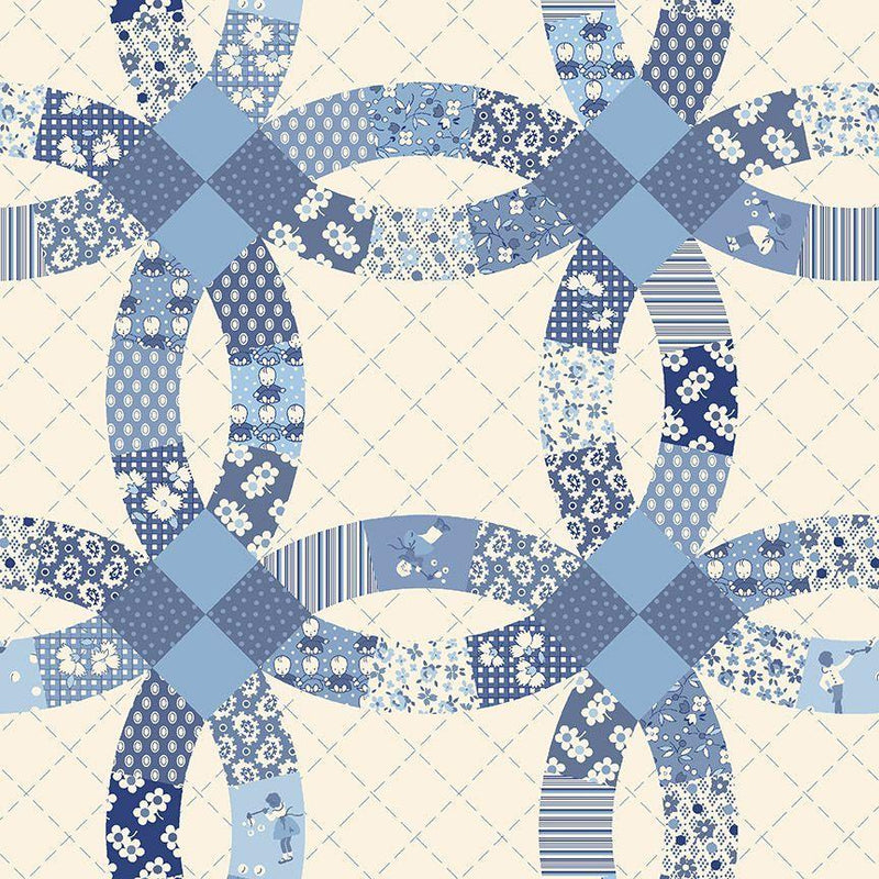 MB Premium Quilt Backing - R36016-BLUE - Cotton Fabric