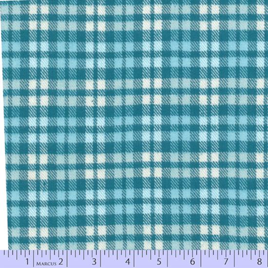 MB Primo Plaids: Blue Ice Flannel U128-0150 - Cotton Fabric