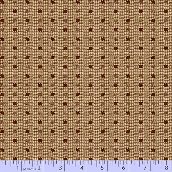 MB R22 Madison Square R22-0843-0113 Brown - Cotton Fabric