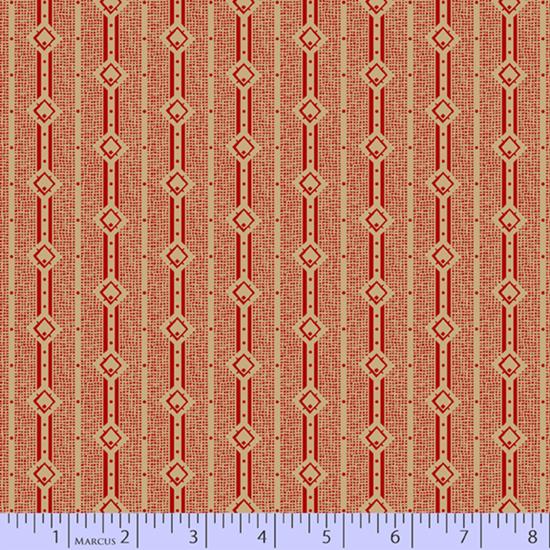 MB Repro Reds R3117-TAN - Cotton Fabric