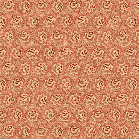 MB Villa Flora R220481-RED - Cotton Fabric