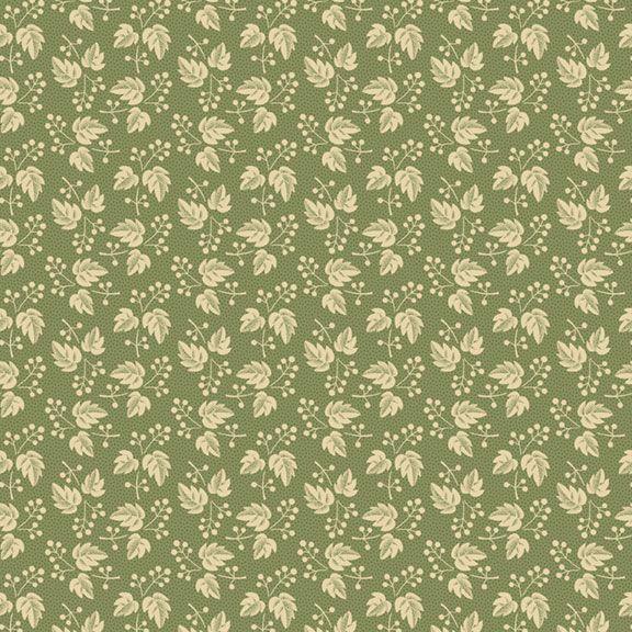 MB Villa Flora R220485-GREEN - Cotton Fabric