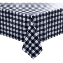 MK Black & White Plaid Tabletop Fabric - 54" Wide FL-852 - Vinyl