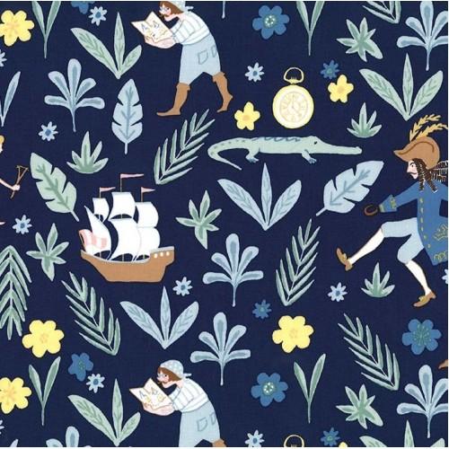 MM Awfully Big Adventure MD7938-MIDN-D Cotton Fabric