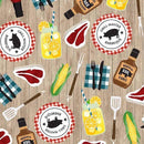 MM Best BBQ Ever - Cookouts DCX10537-TAUP - Cotton Fabric