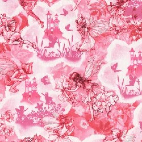MM Fairy Dreamland - DM-6799-Pink-D -  Cotton Fabric