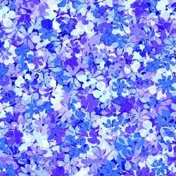 MM Floral Fantasy CX10236-BLUE - Cotton Fabric