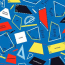 MM Geometry DC9718-BLUE-D - Cotton Fabric