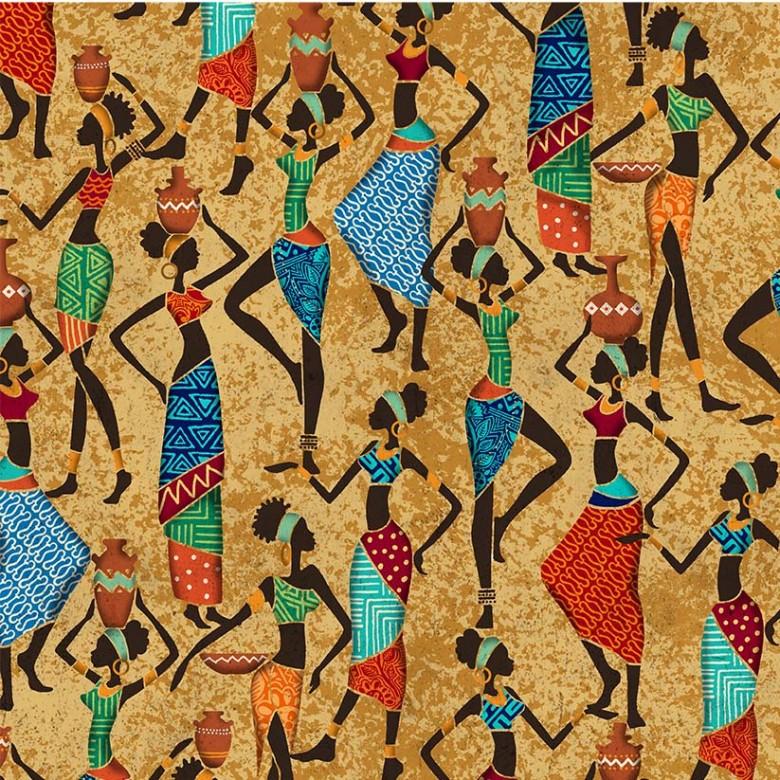 MM Kenya - African Woman CX9988-MULT - Cotton Fabric