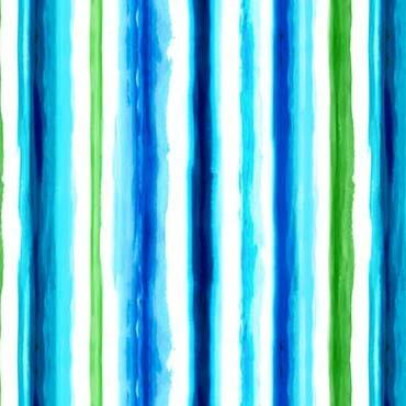 MM Koi Pond - Water Garden Stripe DCX10600-BLUE - Cotton Fabric