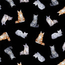 MM Paws Up Crafty Cats Black - CX9243 - Cotton Fabric
