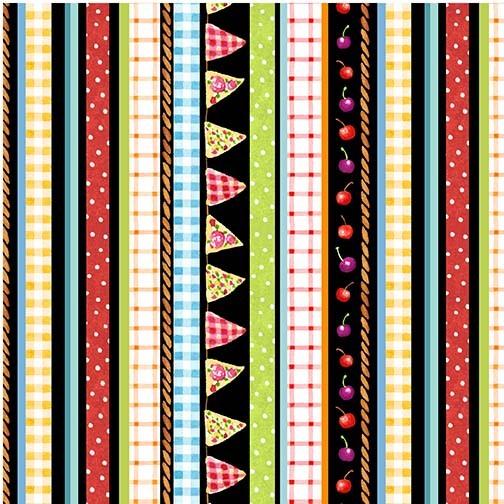 MM Picnic by the Lake - DC9837-BLAC-D - Cotton Fabric