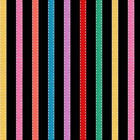 MM Vintage Sewing Stash - Grossgrain Stripe - DC11020-BLAC-D - Cotton Fabric