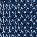 MM Wanderlust Tourist Attraction - CX9216-NAVY-D - Cotton Fabric