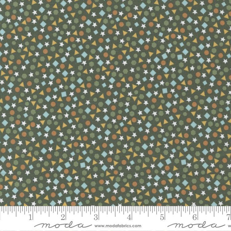 MODA ABC XYZ - 20816-17 Dark Green - Cotton Fabric