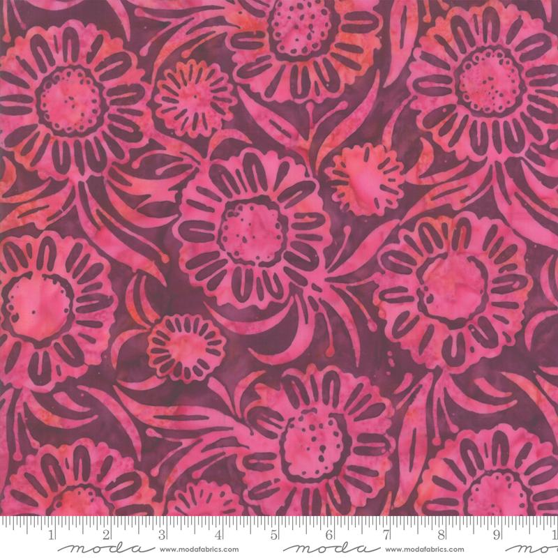 MODA Aloha Batiks 4356-16 Pink - Cotton Fabric