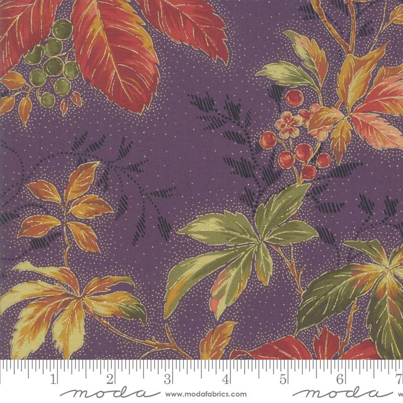 MODA Arboretum Metallic 33530-15M Purple - Cotton Fabric