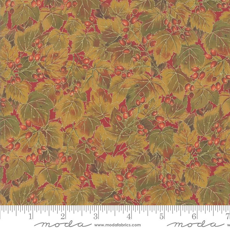 MODA Arboretum - 33532-13M Berry - Cotton Metallic Fabric