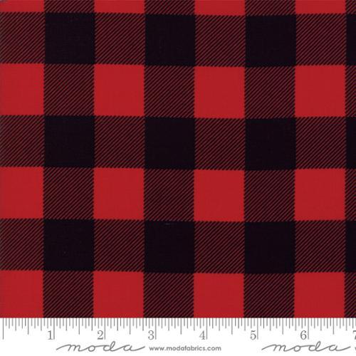 MODA Buffalo Check - 8656-12 Black Red - Cotton Fabric