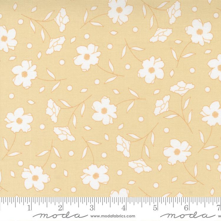 MODA Buttercup & Slate - 29152-13 Buttercup - Cotton Fabric