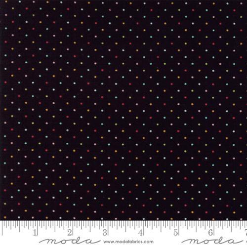 MODA Essential Dots 8654-142 Black Multi - Cotton Fabric