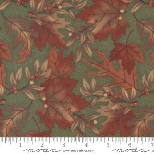 MODA Fall Melody Flannel 6901-12F Olive - Cotton Flannel Fabric