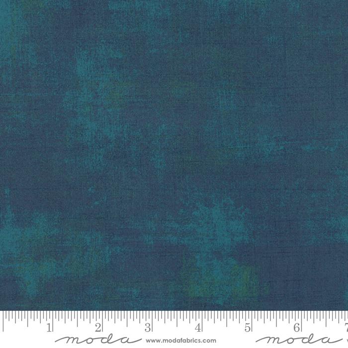 MODA Grunge Basics Peacock 30150-230 Dark Blue - Cotton Fabric