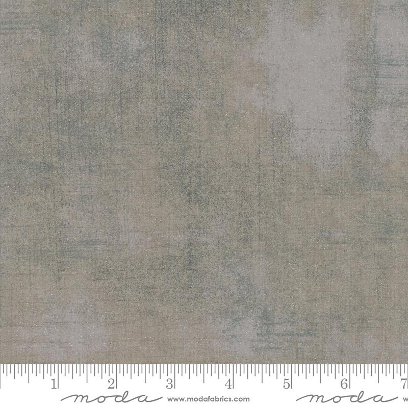 MODA Grunge Glitter 30150-163GL Grey Couture - Cotton Fabric
