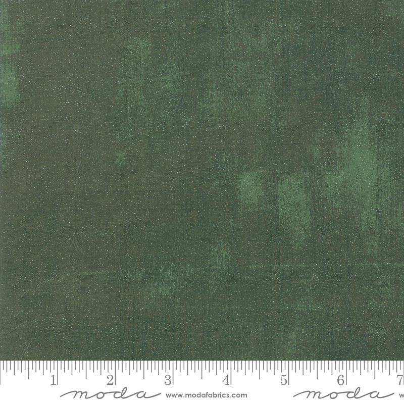 MODA Grunge Glitter 30150-429GL Winter Spruce - Cotton Fabric
