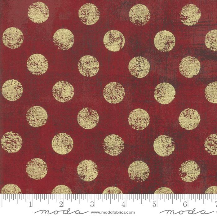 MODA Grunge Hits The Spot Metallic 30149-523M  - Cotton Fabric