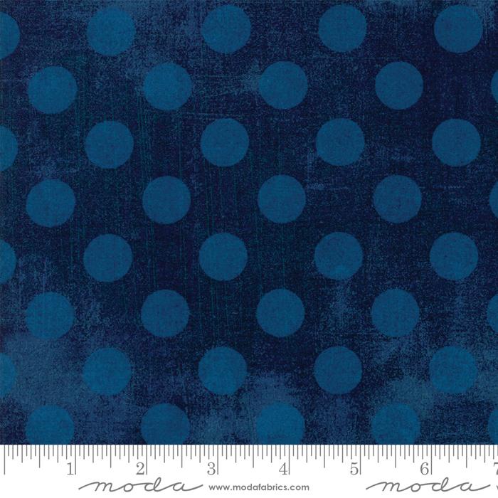 MODA Grunge Hits The Spot Navy 30149-58 Blue - Cotton Fabric