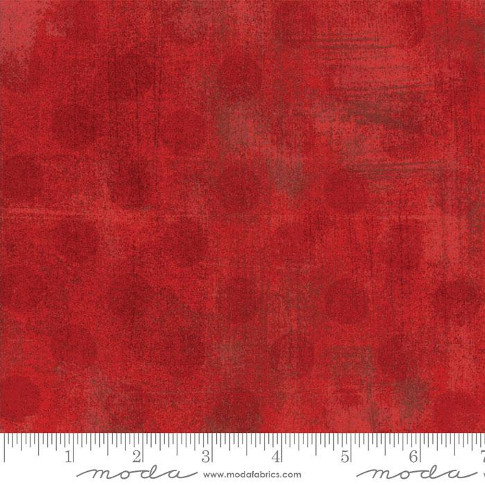 MODA Grunge Hits The Spot Red 30149-22 - Cotton Fabric