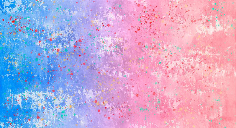 MODA Lipstick Cowgirl Ombre 31725-16 Blue Pink - Cotton Fabric